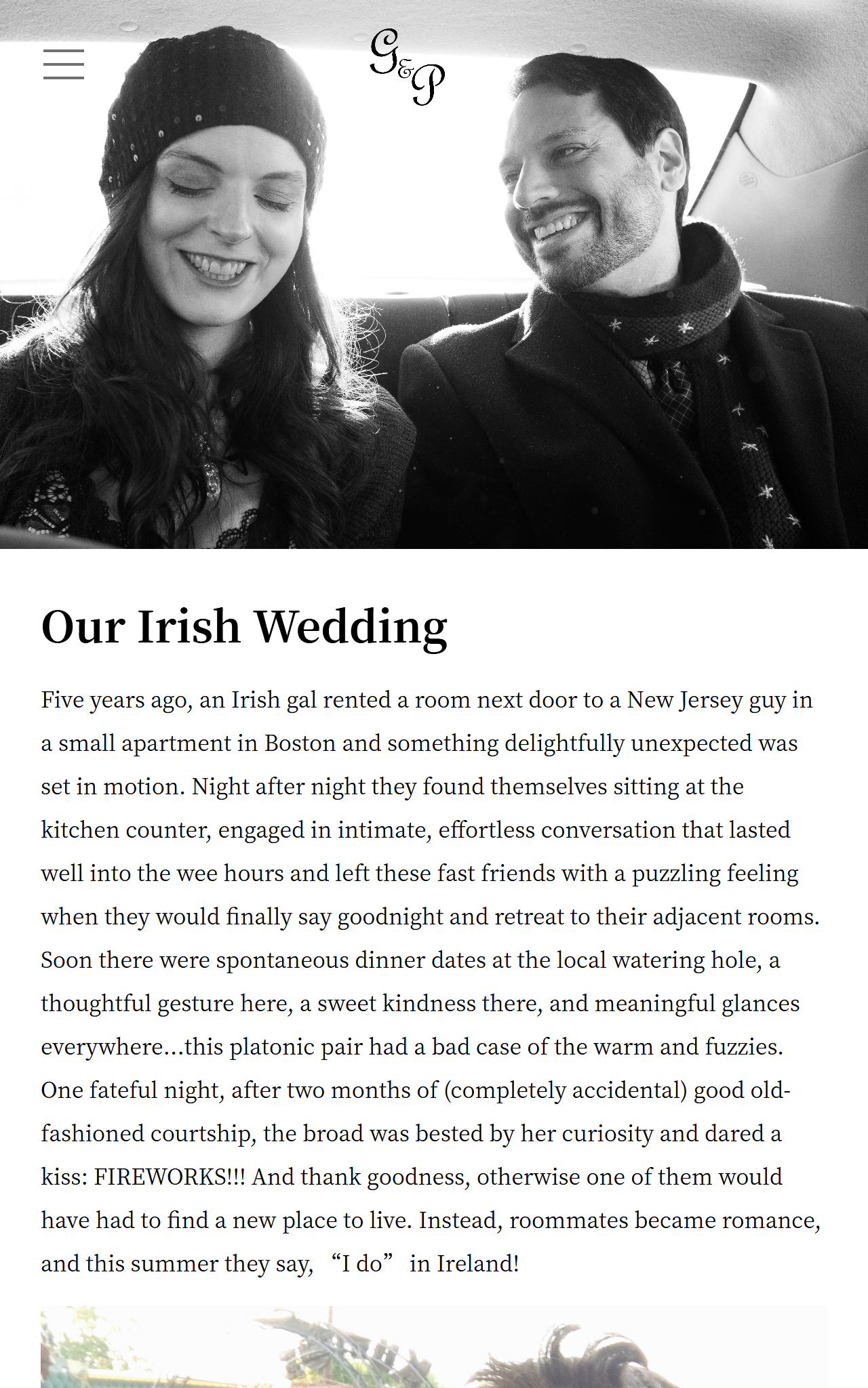 Our Irish Wedding